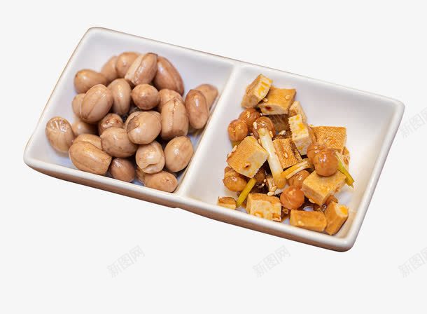 花生米和豆腐干png免抠素材_新图网 https://ixintu.com 开胃菜 美食 花生米 豆腐干 食物