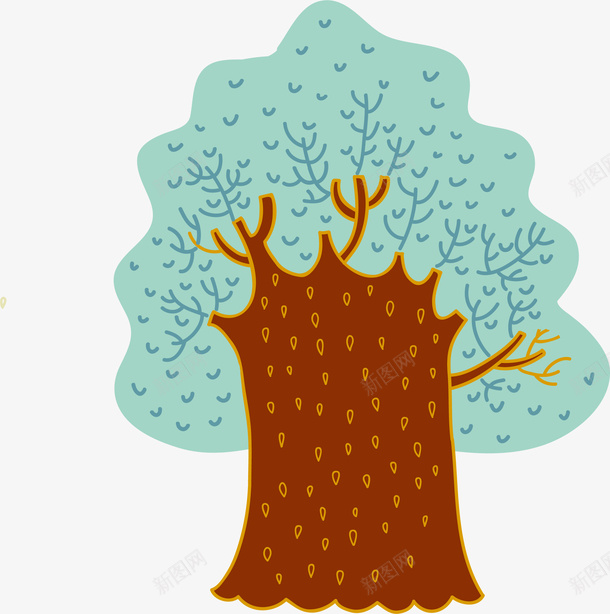 手绘卡通儿童画树木矢量图ai免抠素材_新图网 https://ixintu.com 儿童插画树木 动物 动物插画 卡通儿童 卡通动物 手绘 手绘动物 手绘卡通 插画 矢量图