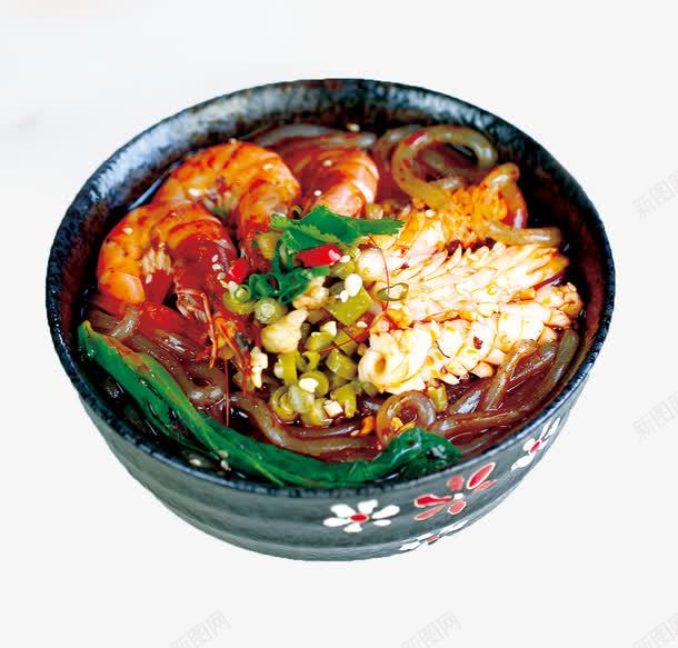 麻辣汤粉png免抠素材_新图网 https://ixintu.com 粉 虾 辣 青菜 餐饮