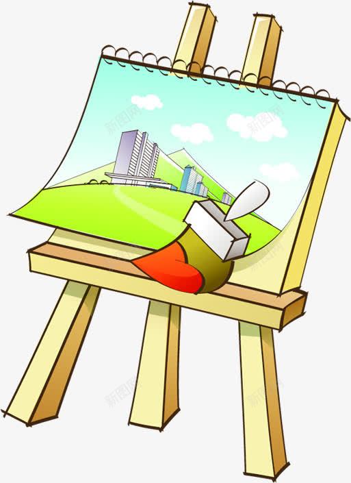 画板卡通画板png免抠素材_新图网 https://ixintu.com 卡通画 画板 素材