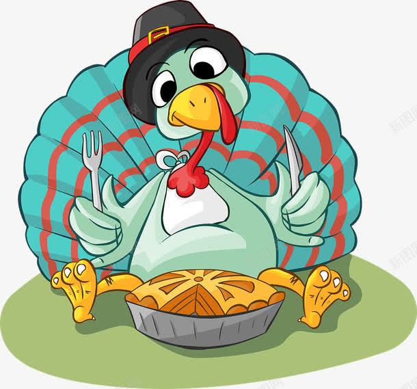 卡通吃食物的公鸡png免抠素材_新图网 https://ixintu.com 公鸡 卡通鸡 鸡