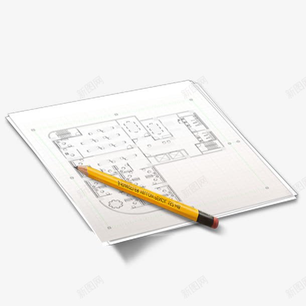 平面建筑图png免抠素材_新图网 https://ixintu.com 平面草图 建筑平面图 建筑草图 建筑蓝图 铅笔