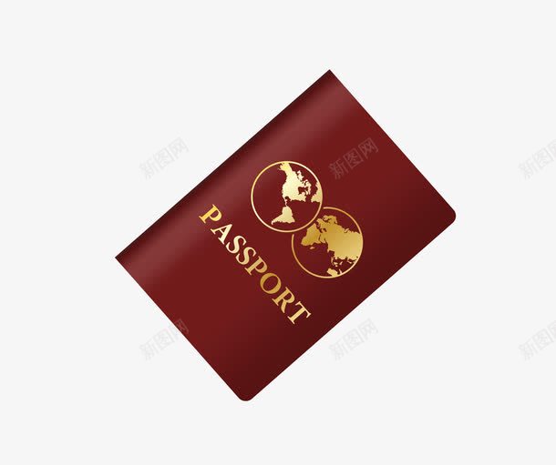 卡通护照png免抠素材_新图网 https://ixintu.com passport 卡通 护照 英语