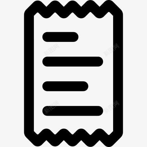 商店收据图标png_新图网 https://ixintu.com 商务 商店 店 收据 比尔 票 购物商店