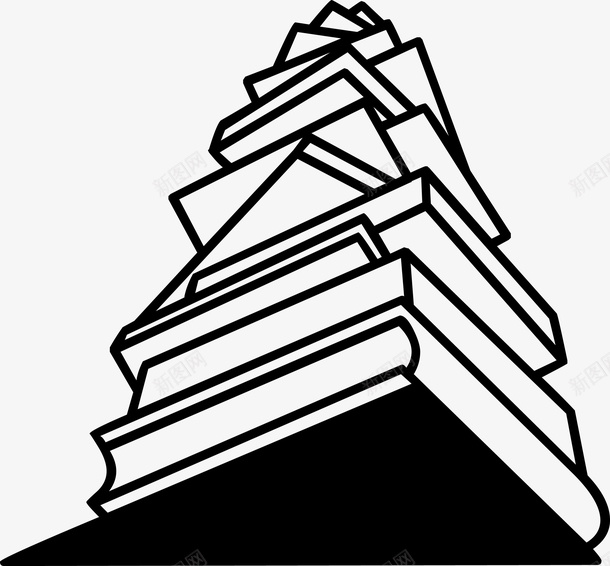重叠的书本图标png_新图网 https://ixintu.com 丰富多彩 书本 书籍 书籍图标 图书馆 图标 手绘书籍 教育 教育图标 知识 简笔画书 重叠书籍 阅读