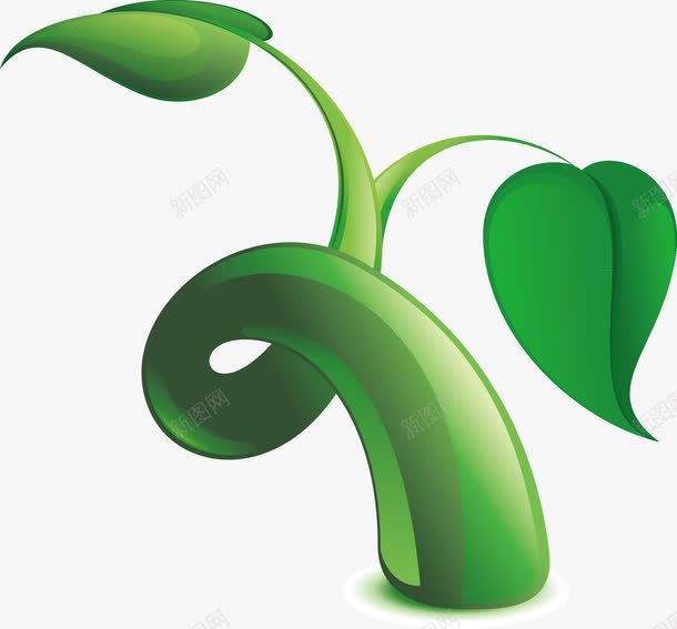 绿色健康植物元素png免抠素材_新图网 https://ixintu.com 健康 嫩芽矢量 手绘 植物