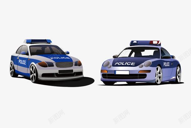 警车png免抠素材_新图网 https://ixintu.com 对称 蓝色 警车