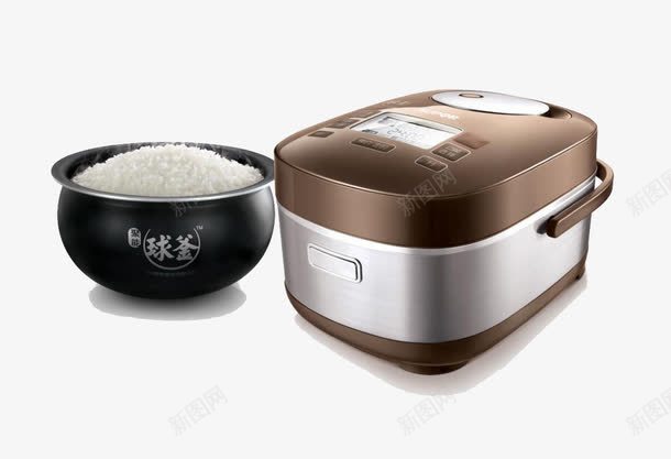 电饭锅厚釜内胆png免抠素材_新图网 https://ixintu.com 一键开盖 不粘内胆 产品实物 小巧身形 电锅 电饭煲 电饭锅 超大排气阀 防刮易清洁