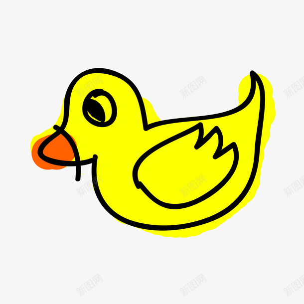com logo 卡通 图标 小鸭 手绘 标志 鸭鸭logo 鸭子 黄鸭