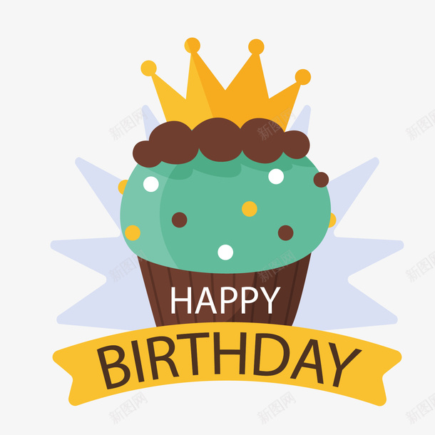 黄绿色蛋糕生日快乐标签矢量图ai免抠素材_新图网 https://ixintu.com 标签 生日快乐 生日快乐标签 绿色 英文 蛋糕 黄色 矢量图