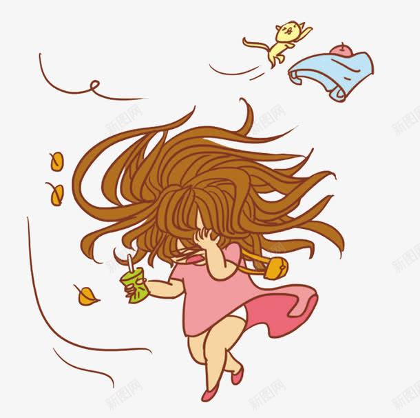 被风吹得凌乱的女孩png免抠素材_新图网 https://ixintu.com 刮风 女孩 被风吹的女孩 风吹