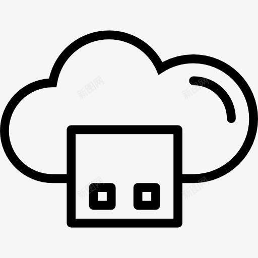 云计算图标png_新图网 https://ixintu.com 云计算 多媒体 多媒体的选择 存储 接口 数据 用户界面 目标
