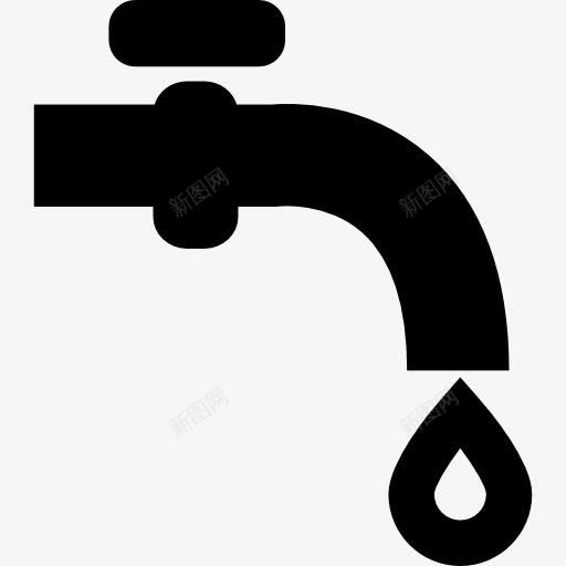 水龙头图标png_新图网 https://ixintu.com 工具 工具和器具 水下降 水管工 浇水