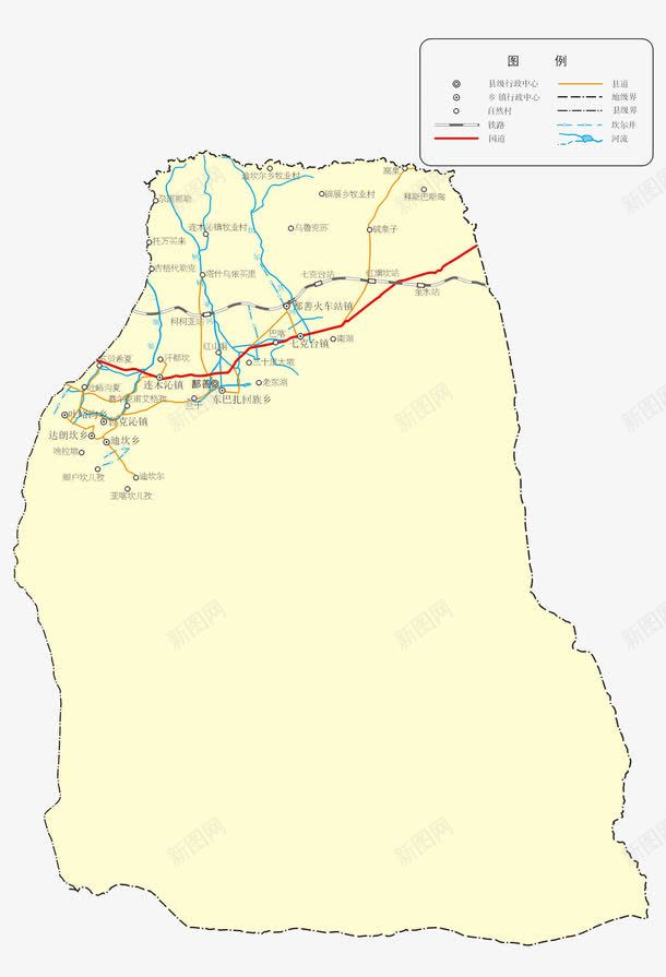新疆鄯善县地图png免抠素材_新图网 https://ixintu.com 中国新疆 地图 新疆 新疆地图 新疆省地图 鄯善县地图
