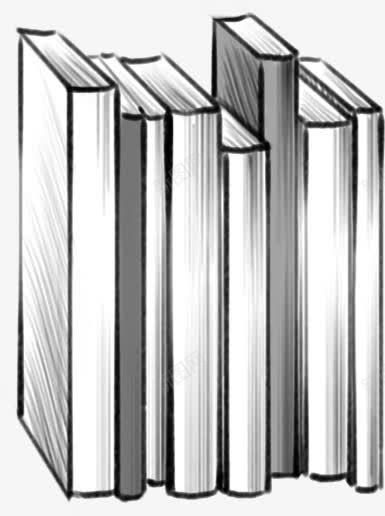 手绘书本黑色装饰png免抠素材_新图网 https://ixintu.com 书本 装饰 黑色
