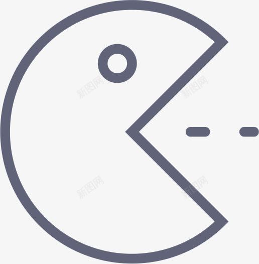吃豆子OutlineSmashicons图标png_新图网 https://ixintu.com Pacman 吃豆子
