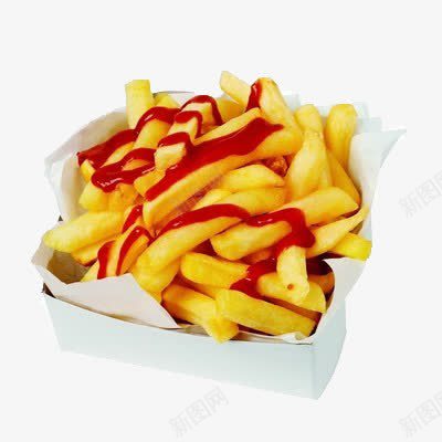 一盒薯条png免抠素材_新图网 https://ixintu.com 一盒 元素 薯条