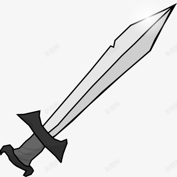 中世纪剑png免抠素材_新图网 https://ixintu.com 中世纪 免费png素材 剑 卡通 武器