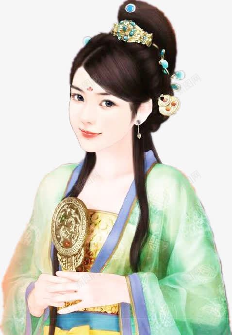 镜子古代仕女古风手绘png免抠素材_新图网 https://ixintu.com 仕女 古代 古代仕女图 古风 镜子