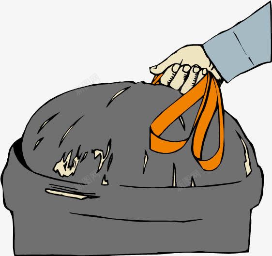 卡通黑色垃圾袋手臂png免抠素材_新图网 https://ixintu.com 垃圾袋 手臂 矢量卡通 黑色