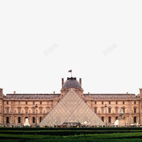 著名卢浮宫png免抠素材_新图网 https://ixintu.com 巴黎 建筑 旅游风景 法国建筑 著名建筑