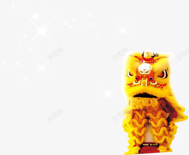 黄色舞狮人物电商png免抠素材_新图网 https://ixintu.com 人物 舞狮 黄色