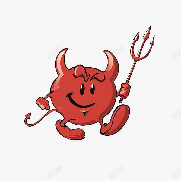 可爱小恶魔png免抠素材_新图网 https://ixintu.com 三叉戟 可爱 小恶魔 红色的