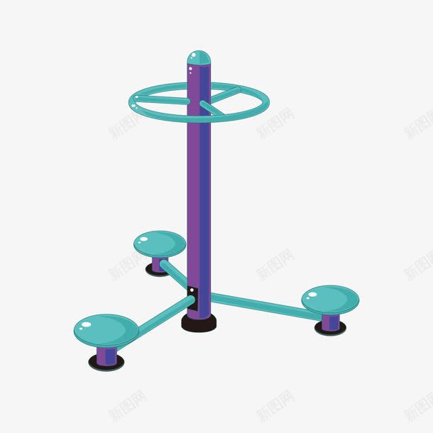 紫色质感健身器材png免抠素材_新图网 https://ixintu.com 健身 健身器材 器材 紫色 质感