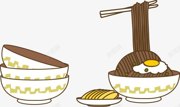 手绘面条png免抠素材_新图网 https://ixintu.com 手绘 面条 食物