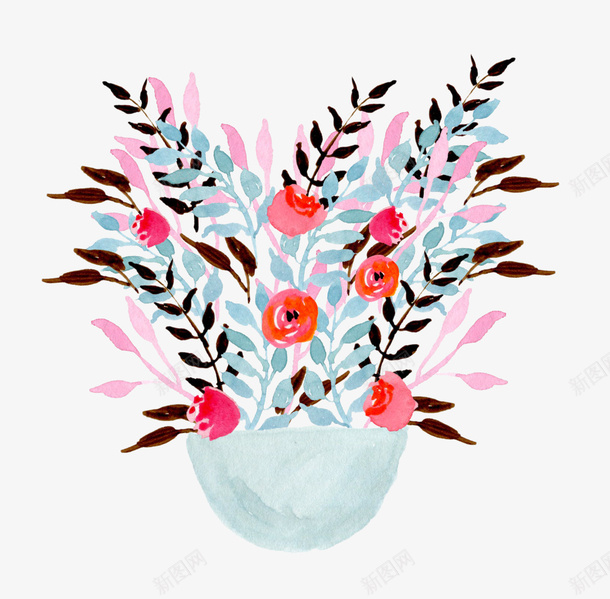 手绘水彩花32png免抠素材_新图网 https://ixintu.com png 手绘 水彩 花