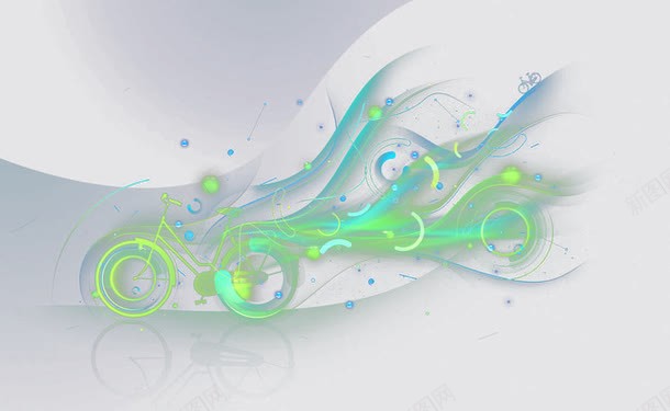 自行车png免抠素材_新图网 https://ixintu.com by 炫光 焕发光彩 绿色 自行车 魅力