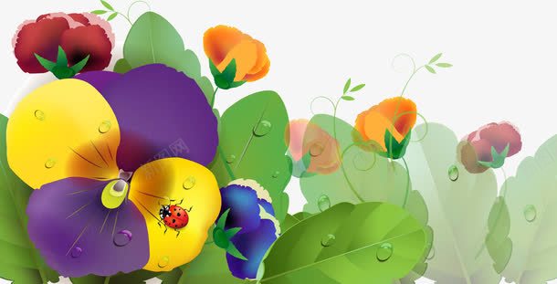 野外鲜花装饰背景png免抠素材_新图网 https://ixintu.com