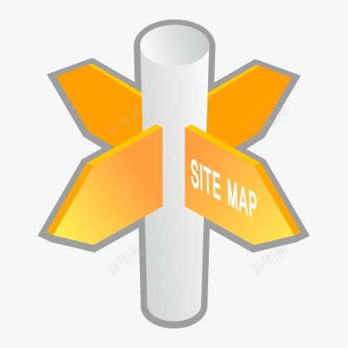 方向标模型png免抠素材_新图网 https://ixintu.com 指示 方向标