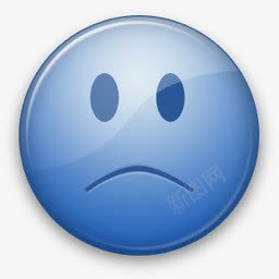悲伤情感blueticons表情图标png_新图网 https://ixintu.com Sad emotion 悲伤 情感