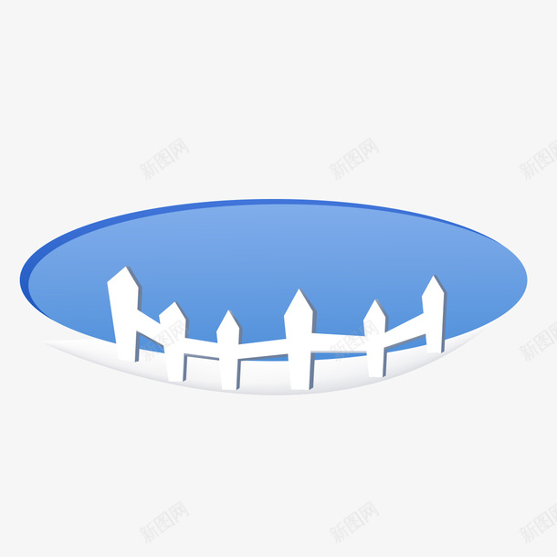 蓝色圆形围栏png免抠素材_新图网 https://ixintu.com 围栏图片 圆形围栏 蓝色 蓝色圆形