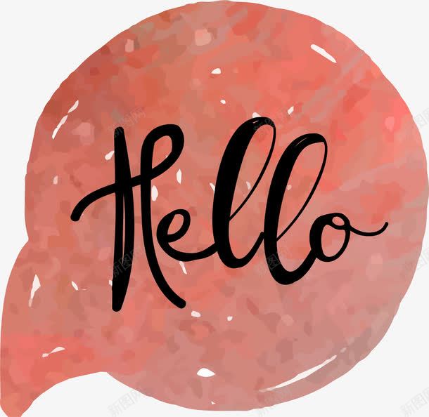 HELLO图标png_新图网 https://ixintu.com 卡哇伊 手帐图标 手绘博客元素