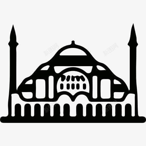 清真寺图标png_新图网 https://ixintu.com 伊斯兰教 宗教 穆斯林 纪念碑 阿拉伯