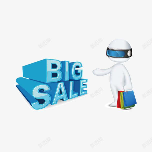 拿购物袋的人矢量图ai免抠素材_新图网 https://ixintu.com 人 手提袋 购物袋 矢量图