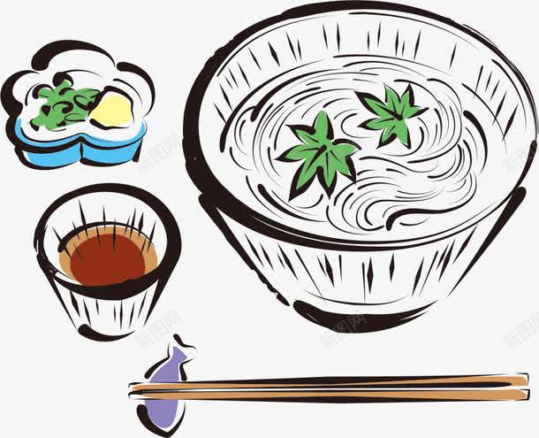 手绘饭矢量图ai免抠素材_新图网 https://ixintu.com 主食 手绘 碗 饭菜 矢量图