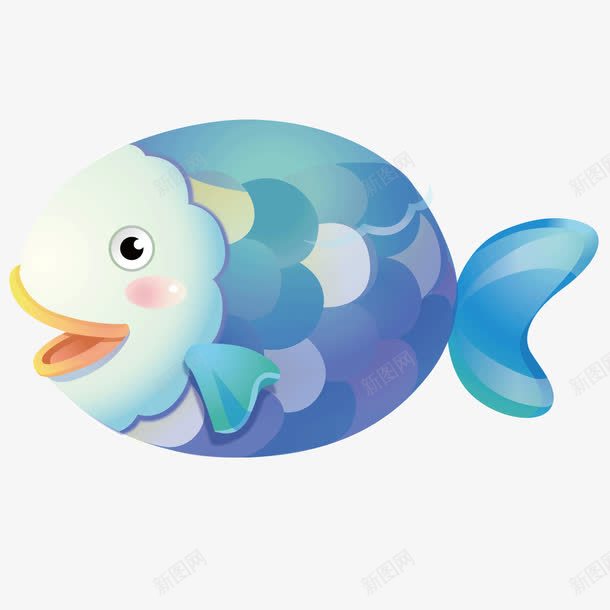 可爱卡通鲸鱼矢量图ai免抠素材_新图网 https://ixintu.com 卡通可爱 鱼 鲸鱼 矢量图