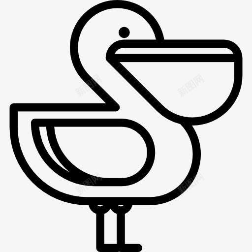 Pelican图标png_新图网 https://ixintu.com 动物 动物园 动物王国 野外生活 鹈鹕