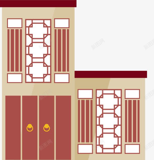 复古风格中国古建筑png免抠素材_新图网 https://ixintu.com 中国古典建筑 仿古建筑 复古风格中国古建筑设计 房子