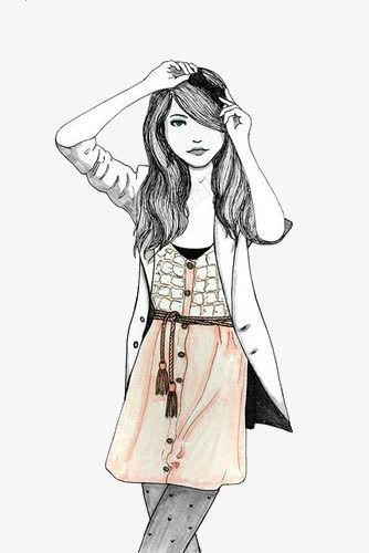 手绘女人美女时尚png免抠素材_新图网 https://ixintu.com 女人 手绘 时尚 美女