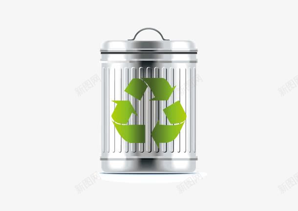 环保桶png免抠素材_新图网 https://ixintu.com 标志 环保桶 绿色