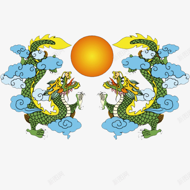 二月二龙抬头卡通装饰中国龙海报png免抠素材_新图网 https://ixintu.com 二月二龙抬头 二月二龙抬头卡通装饰中国龙海报设计免费下载 二月二龙抬头节日宣传海报 卡通古典手绘中国龙插画 手绘中国龙 龙 龙的形态装饰设计