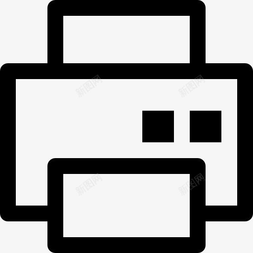 打印机概述图标png_新图网 https://ixintu.com 印刷 工具 打印 打印机 接口 概述 薄中风 轮廓