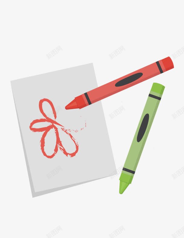 儿童画笔矢量图ai免抠素材_新图网 https://ixintu.com 儿童 画板 画笔 矢量图