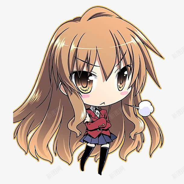 生气的小女孩png免抠素材_新图网 https://ixintu.com 人物 卡通 小女孩 生气 黄头发