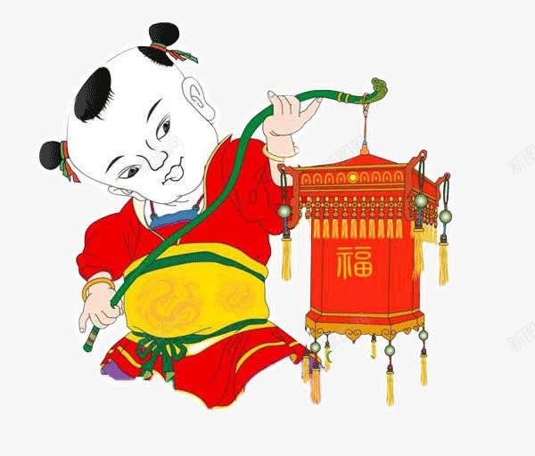 看我的灯笼png免抠素材_新图网 https://ixintu.com 小孩儿 灯笼 红灯笼 红色