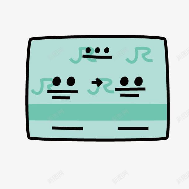 高铁票png免抠素材_新图网 https://ixintu.com 卡通 票 高铁票